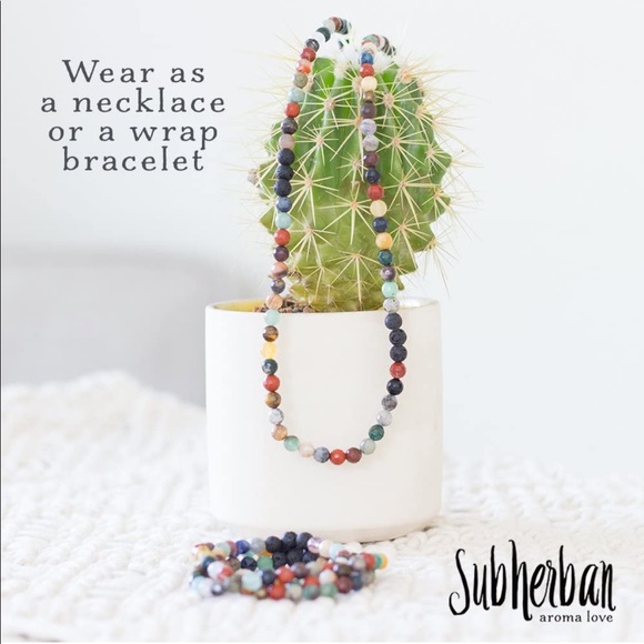 Subherban Terra Wrap Gemstone Bracelet with Lava - Picture 4 of 5